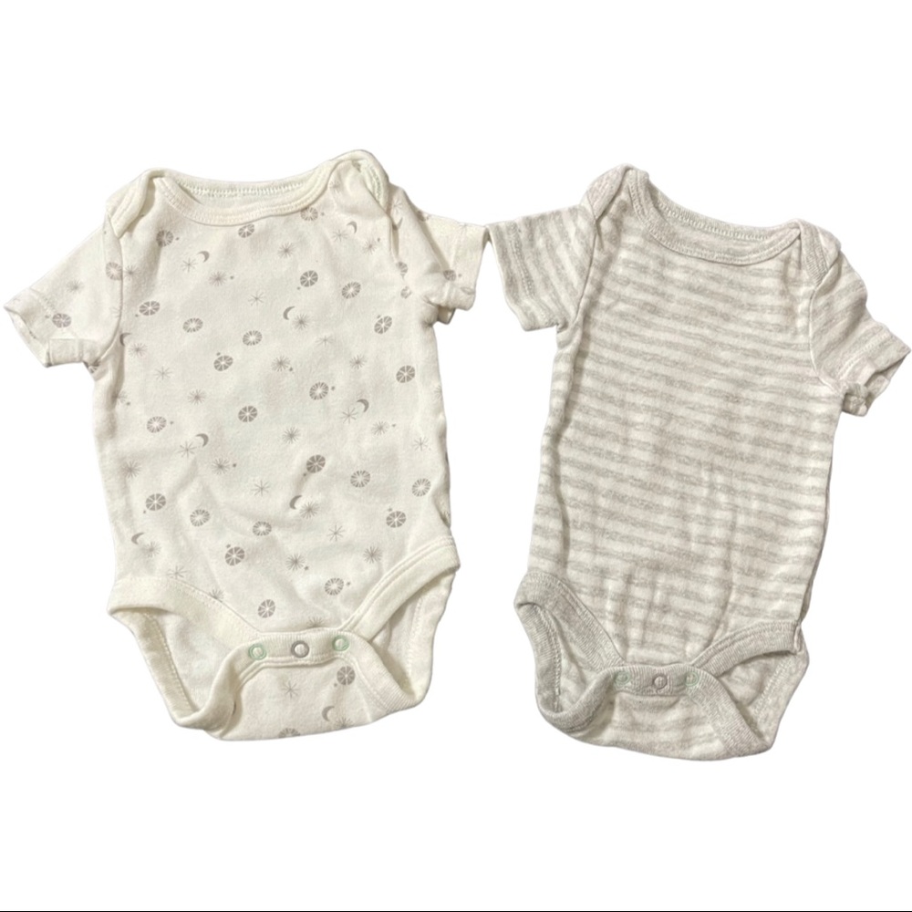 Two Newborn Cloud Island Onesies